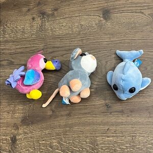 Roblox Adopt Me Dodo Bird Mouse And Dolphin Plush Toys Bundle Of 3